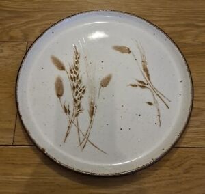 Vintage Midwinter Stonehenge Wild Oats Large Round Charger / Serving Plate  12”