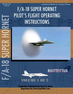 U.S. NAVY FA-18 SUPER HORNET Pilots Flight Operating Instructions  2 VOLUME SET - Picture 1 of 11