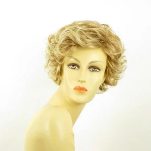 Perruque femme courte blond clair cuivré méché blond clair JULIETTE 27t613 - Imagen 1 de 9