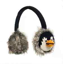 ADULT PENGUIN EARMUFFS ear muffs BROWN BEAK warmers -Hat & Mittens sold separate