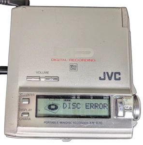 🔥JVC XM-R70 SL Reproductor de minidisco portátil grabadora defectuosa PIEZA DE REPUESTO🔥 - Imagen 1 de 7