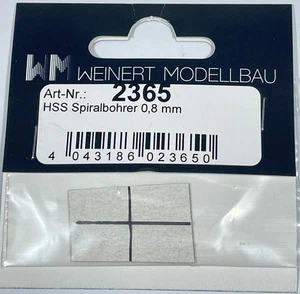 Weinert 2365 HSS-Spiralbohrer 0,8 mm Ø NEU & OVP - Picture 1 of 1