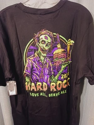 Hard Rock Cafe OSAKA Halloween 2024 Two Sided GLOW IN THE DARK Shirt Large - Image 1 of 4