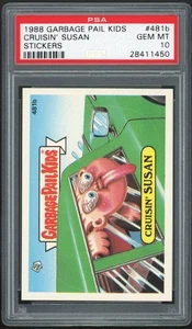 Garbage Pail Kids 12th Series #481a Cruisin' Susan PSA 10 GEM MINT Os12 Puzzle - Picture 1 of 3