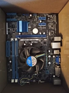 I5 3330+scheda madre Asus P8H61-MX+dissipatore Intel originale  - Foto 1 di 2