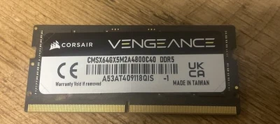 Corsair Vengeance Sodimm DDR5 32GB 4800MHz CMSX32GX5M1A4800C40 - Image 1 of 2