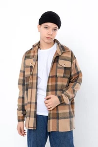 Teen Unisex Flannel Shirt – Soft Plaid Fabric & Button Closure, Any season,  ... - Picture 1 of 16