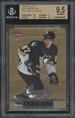 2005/06 Fleer Ultra Hockey #251 Sidney Crosby Gold Medallion Rookie BGS 9.5 - Image 1 of 2