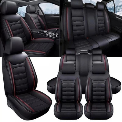 For Toyota RAV4 Car 5 Seat Covers Full Set Luxury Leather Front Rear Protector - Изображение 1 из 4