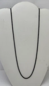 COLLAR CADENA ESLABONES CÍRCULO RODIO NEGRO 925 PANDORA ESTERLINA 590402-80 - 31" - Imagen 1 de 5
