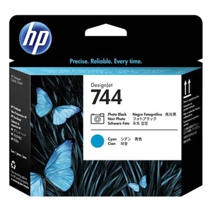 Original HP 744 Photo Black and Cyan Printhead (F9J86A) - Afbeelding 1 van 4