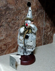 RARE Victoria Impex Clown Porcelain Doll Musical Dancing 13" - Picture 1 of 9