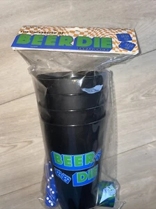 University of Beer Die PONG-Cup & Dice Game - 4 Cups, 4 Dice, & 1 Roll Tape ƃ - Picture 1 of 2