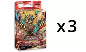 Yugioh TCG Fire Kings RELOADED 1st Edition Structure Decks x 3 SEALED! - Picture 1 of 1