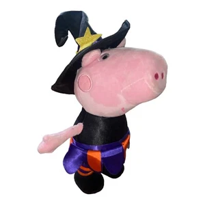 Gemmy Animated Peppa Pig Witch Halloween Waddler Theme Song 11” Plush *New - Picture 1 of 7