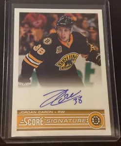 JORDAN CARON #SS-JOC Bruins RW - Auto 2013/14 Panini Rookie Anthology SCORE - Picture 1 of 1