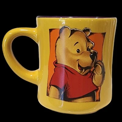 Taza de café Disney Winnie The Pooh Bear amarillo naranja  Foto 1 de 4