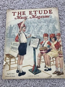 Vintage The Etude Music Magazine April 1932 Great Piano Decoration - Picture 1 of 10