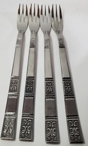 Lot of 4 Towle TWS74 Supreme Cutlery Dessert Pastry Cake Forks Stainless Japan - Picture 1 of 10