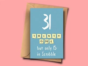 Tarjeta divertida para 31 cumpleaños sobrino papá mamá madrastro abuelo nieta - Imagen 1 de 1