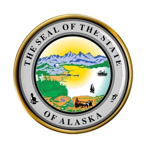 Alaska USA Pin Badge - Picture 1 of 2