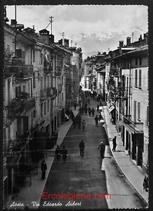 ad9862 - CARTOLINA D'EPOCA - Aosta Città - Via Edoardo Aubert - Picture 1 of 1