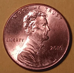 Error!!! 2016 Lincoln Cent With Die Clash - Picture 1 of 2