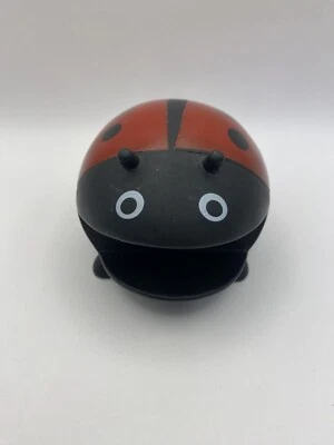 Soporte de esponja de plástico rojo y negro Kitchen Ware Home-X Ladybug Foto 1 de 4