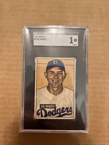 1951 Bowman #7 Gil Hodges SGC 1 - Photo 1 sur 2