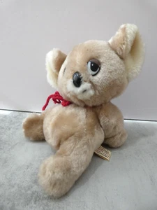 Vintage California Stofftiere Koala Plüschtier liegend liegend niedliche große Augen 7 Zoll - Bild 1 von 13