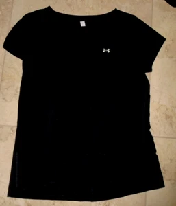 Schwarzes Under Armour Heat Gear atmungsaktives T-Shirt Damen L Large - Bild 1 von 2