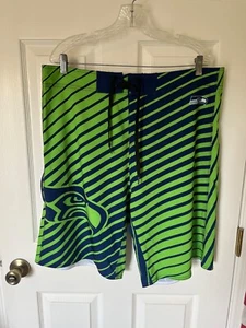 NFL Team Apparel Seattle Seahawks Green/Blue Board Shorts size 40 - Picture 1 of 2
