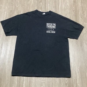 Watch The Throne Shirt XL Kanye Jay Z Ye Concert Tour Staff Employee Crew Tee - Picture 1 of 9