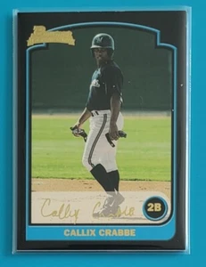 2003 Bowman Gold Rookie #201 Callix Crabbe Milwaukee Brewers Baseball Card - Picture 1 of 2
