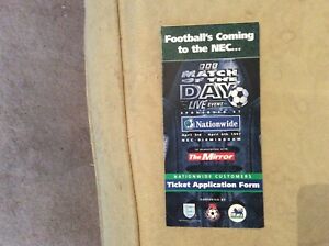 Match of the day April 1997 Live Event brochure