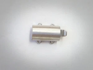 Zweireihige Schließe in Sterling-Silber für Kette oder Armband - Picture 1 of 4