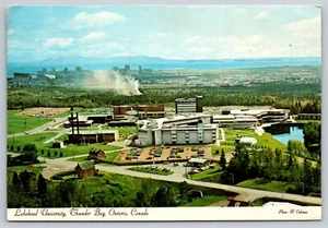 Postcard Canada Lakehead University Thunder Bay Ontario aerial 1980 32S - Picture 1 of 2