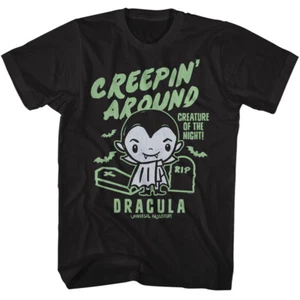 Universal Monsters Creepin Around Dracule Creature Of The Night Men's T Shirt - Picture 1 of 6