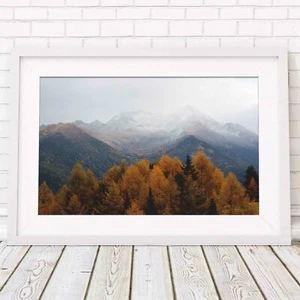 AUTUMN MOUNTAINS - Scenery Picture Poster Print Sizes A5 to A0 **FREE DELIVERY** - Picture 1 of 14