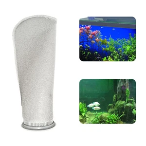 2x 50/100/200 Micron Nylon Mesh Filter Sock Aquarium Marine Sump Fish Tank Bag - Picture 1 of 10