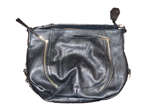 Jessica Simpson Bolso de Hombro Grande de Cuero Sintético Negro Bolso de Mano Cartera Usado - Imagen 1 de 5