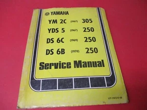 OEM ORIGINAL YAMAHA SERVICE MANUAL 1967 YM2 YDS5 1969 1970 DS6 - Picture 1 of 1