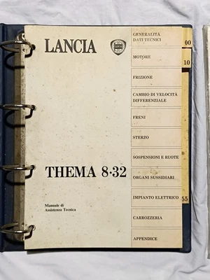 Lancia Thema 8.32 Ferrari Manuale di Assistenza TECNICA + Aggiornamento SIGILLAT - Immagine 1 di 4