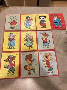 Built-Rite Puzzle Vintage 10er Set EUC - Bild 1 von 11