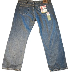 Wrangler Five Star Jeans Mens 42x28 Blue Regular Fit Premium Denim 100% Cotton - Picture 1 of 8