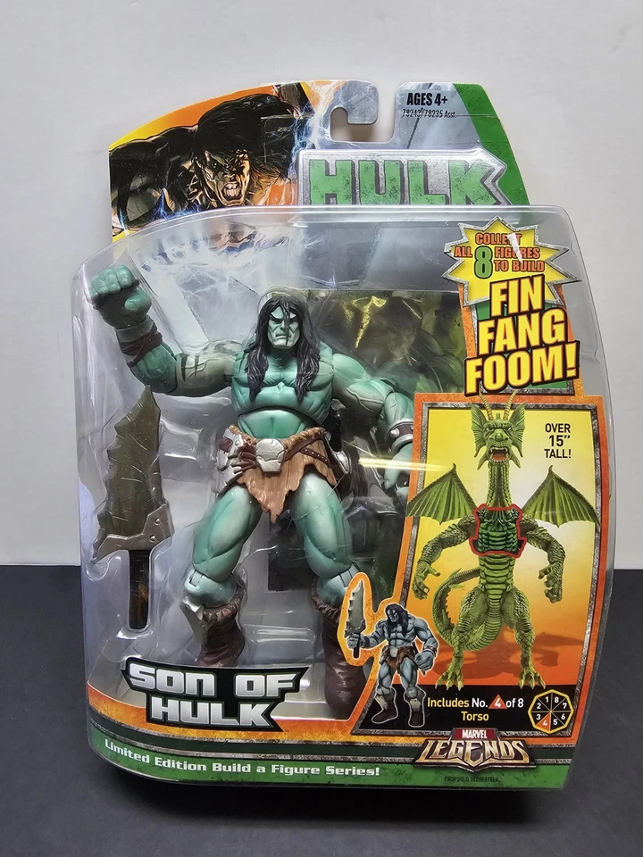 Marvel Legends Hulk Absorbing Man Fin Fang Foom BAF Build a Figure 2007