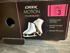 Pattini da ghiaccio DBX Ragazze Taglia 3 Movimento Bianco - Foto 1 di 3