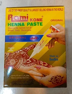 6 Tuben RAMI Kegel Henna Paste Bio natürlich für Schönheit der Hände ،Nägel & Körper - Bild 1 von 3