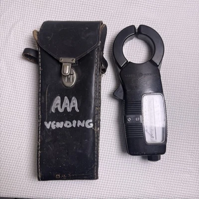 Vintage Amprobe Ultra Braçadeira Medidor Escala Rotativa Amplificador Preto General Electric & Estojo - Imagem 1 de 4