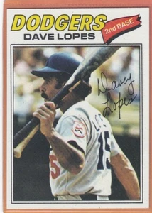 1977 Topps Baseball Dave Lopes #180 Dodgers EXMT/EXMT+ *90949 - Bild 1 von 1